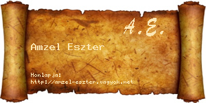 Amzel Eszter névjegykártya